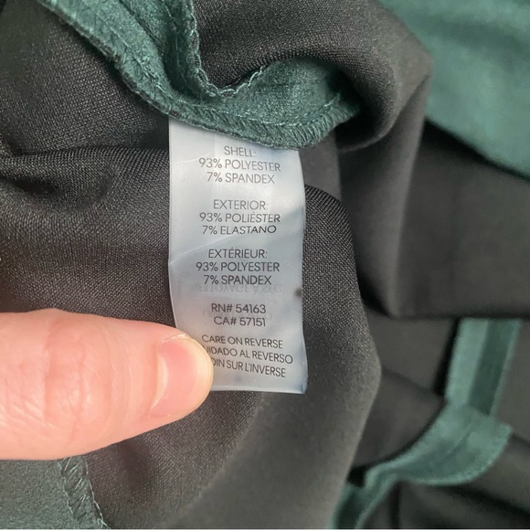 Calvin Klein Jewel Tone Suede Zipper Detail Dress - Picture 6 of 7